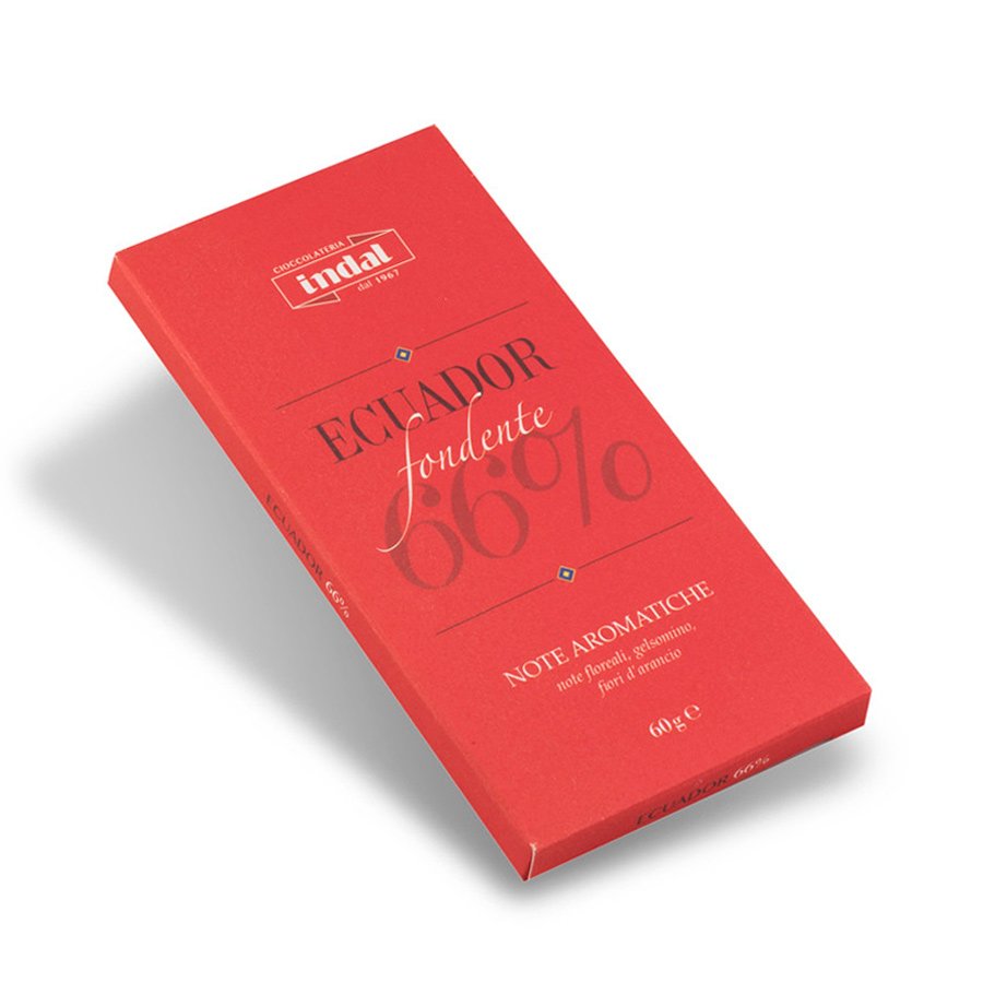 Tavoletta cioccolato fondente Ecuador 66% – 60g