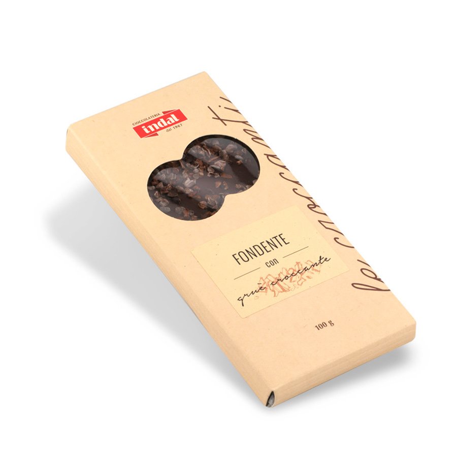 Tavoletta cioccolato fondente con gruè croccante – 100g
