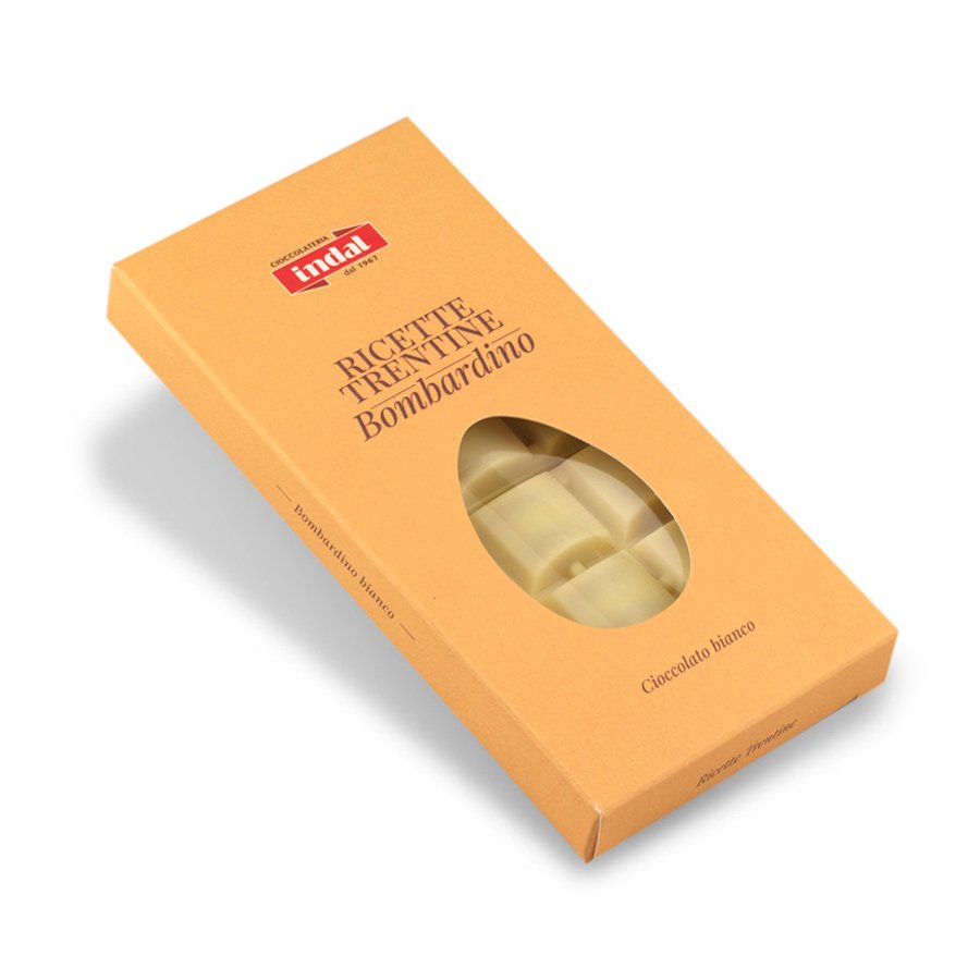 Tavoletta cioccolato bianco con “Bombardino” – 100g